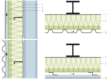 Cassettes métalliques, isolation en une couche